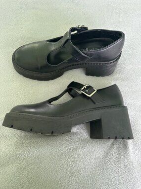 Madden Girl Mary Jane Shoe Womens 8 Platform Chunky Lugged Academia Coquette